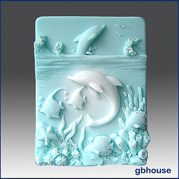 Dolphins at Play – 2D Silicone Ocean Topic Soap Mold | eBay