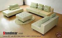 5PC MODERN EURO DESIGN LEATHER SECTIONAL SOFA S1025