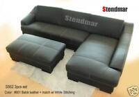 3PC NEW EURO STYLE LEATHER SECTIONAL SOFA SET S562C