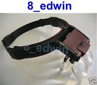 Quality Illuminated Double-Lens Headband Magnifier