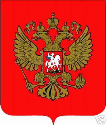 RUSSIAN Coat of Arms car bumper sticker decal 6 x 5  