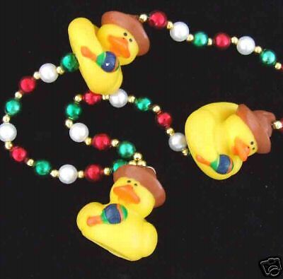 Rubber Duck Fiesta Beads Squeak Mardi Gras Necklace  