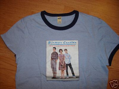 SIXTEEN CANDLES shirt 80s retro JUNIORS XL vintage  