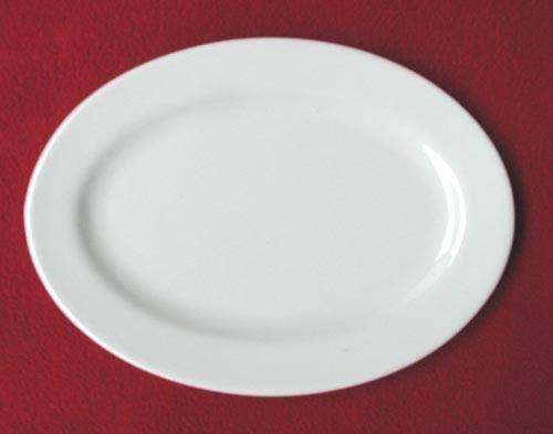 24 pcs 11.25 Restaurant ware Oval Platter China New  