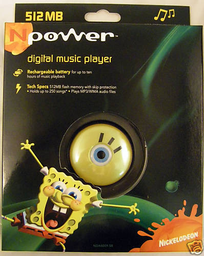 NEW NPower Nickelodeon Sponge Bob Digital  Player  