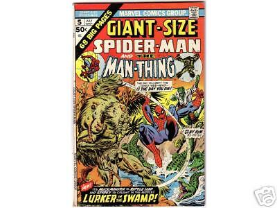 Giant Size Spider Man #5 Man Thing/Lizard 1975 FREESHIP  