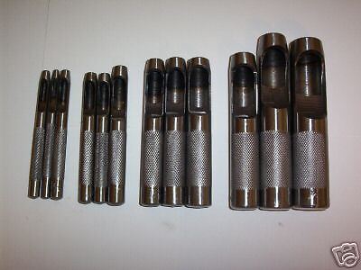 12pc HOLLOW PUNCH SET FOR LEATHER & GASKET WORK  