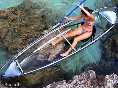 ::Molokini Transparent Clear Bottom Kayak with Seats and Paddles