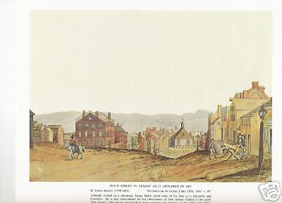 VILLAGE AS IT APPEARED IN 1805 SHOWING WOODCUTTERS  