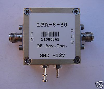 6500MHz Wideband RF Amplifier, LPA 6 30, New, SMA  