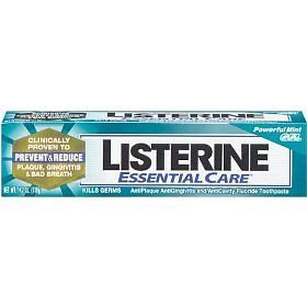 Listerine Essential Care Toothpaste Mint Gel 4 2oz