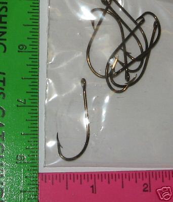 80 EAGLE CLAW BASS Fish Hooks 2/0 BRONZE rps  