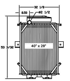 NEW Kenworth W900 Truck Radiator  