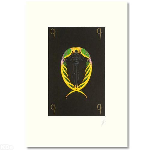 Letter Q (1976) Limited Serigraph Hand Signed by ERTE  