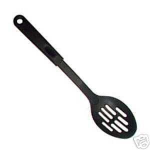 Nylon Slotted Spoon (Black 12.5in basting spoons) NEW 755576019658 