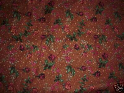 Yard Annabella Brown & Roses Northcott Cotton Fabric  