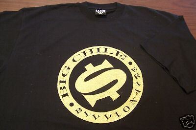 Big Chile Billionaire Black Shirt 2XL Gold Printed  