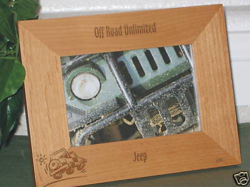 5X7 Jeep Picture Frame   Personalized Engraved Gift  