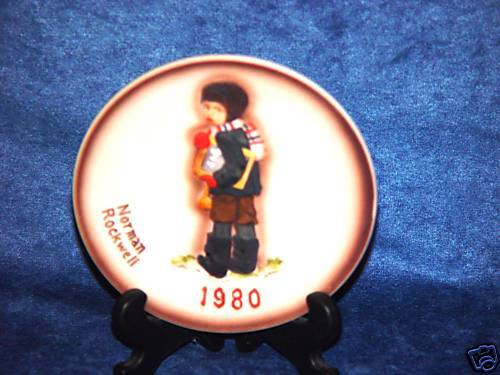 Norman Rockwell 1980 Back To School Plate 4 1/4  