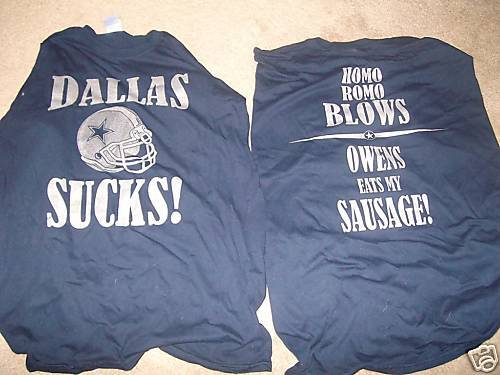 Dallas Sucks Cowboys suck shirt hate them XL ONLY  