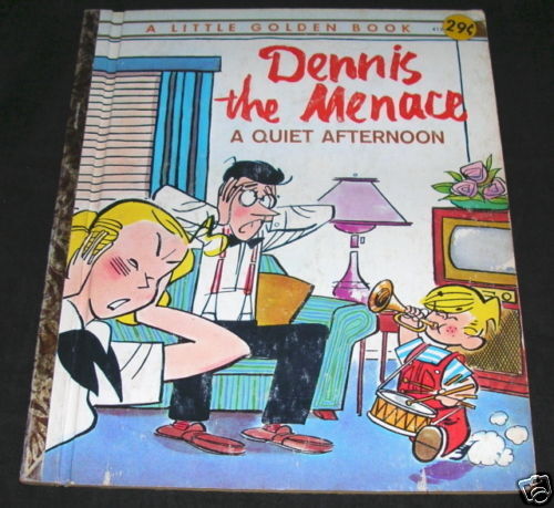 DENNIS THE MENACE QUIET AFTERNOON Little Golden Book A  