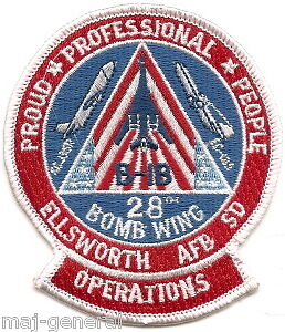 28th BOMB WING OPERATIONS  ELSWORTH AFB SD PATCH  