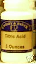 Citric Acid 3oz (wine making supplies)  