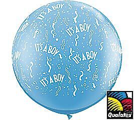ITS A BOY 36 Latex Balloons Baby Shower Decorations  