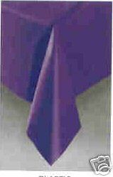 Solid Deep PURPLE Plastic Tablecovers Brand new  