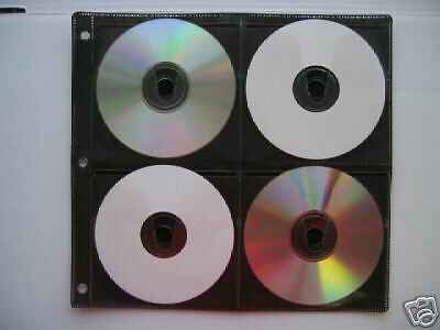 25 BLACK 8 DISC CD DVD Binding Binder SLEEVE SF005BLK  
