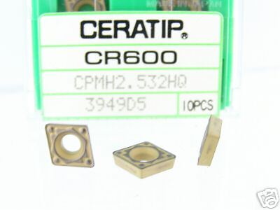 50 CERATIP CPMT 2.532 HQ CR600 CARBIDE INSERTS M847S  