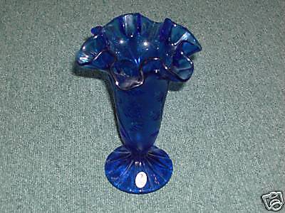 Fenton Cobalt Blue Vase  