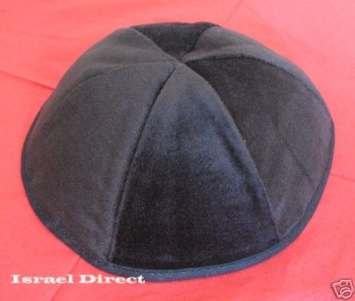 Black Velvet Kippa Yarmulke Kipa Kippah skullcap cap  