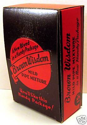 Charles Beck Brown Wisdom Tobacco Store Display Box  