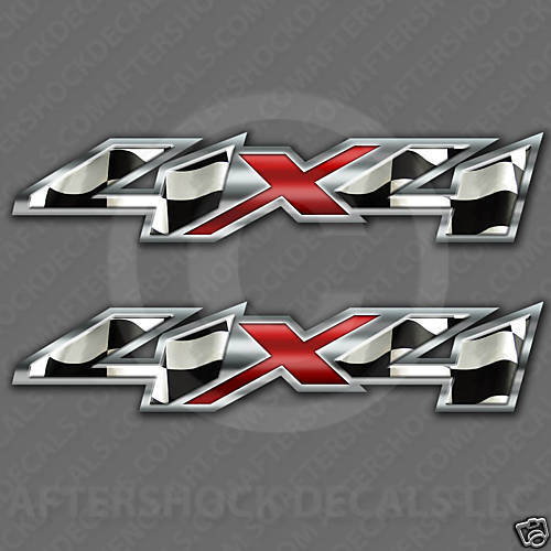 4x4 Truck Racing Flag Decal Decals Z71 Colorado  