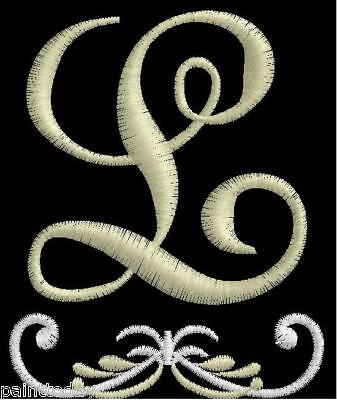 EMBROIDERY DESIGNS Monograms FONTS WEST VIEW 4 size NEW  