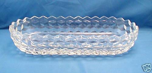 Fostoria American Clear Celery Dish Oblong  