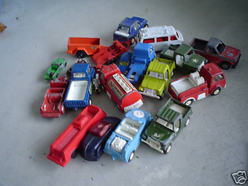 BIG Lot Vintage Tootsie Trucks Cars and More LOOK  