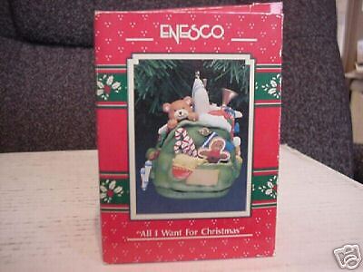 Enesco Ornament All I Want For Christmas MIB  