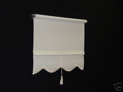 Custom SCALLOPED Heavy Duty Window Shades NEW 55 1/4  