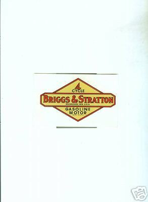 Briggs & Stratton Mustard Yellow Engine decal  