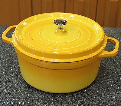 STAUB Enameled Cast Iron Cookware 5Qt Cocotte Yellow  