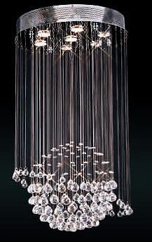 LIGHT SILVER MODERN CRYSTAL BALL CHANDELIER FREE SHIP  