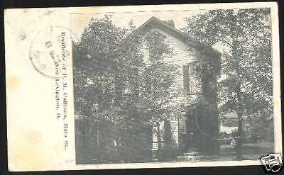 1919 NEW LEXINGTON Ohio Postcard CULLINAN Home Main St  