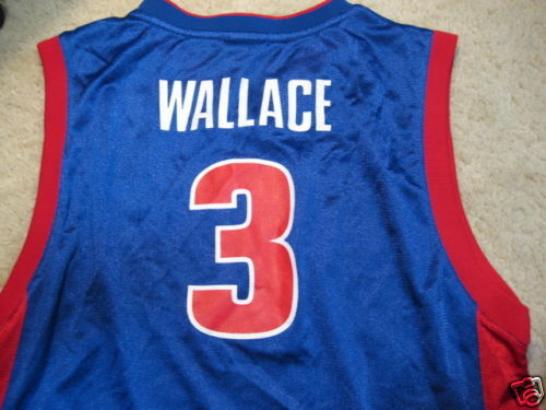 Detroit Pistons Ben Wallace #3 jersey reebok XL  