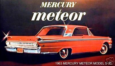 1963 MERCURY METEOR ~ MODEL S 33 (RED) MAGNET  