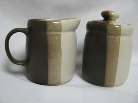 McCoy Pottery “Sandstone” Sugar & Creamer Set  