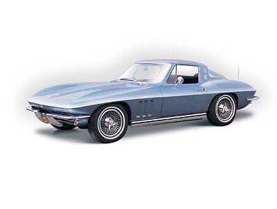 1965 Chevy Chevrolet Corvette Die cast Model 1/18 Blue  