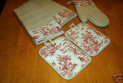 French Country Kitchen set Waverly Toile Rustic Life  