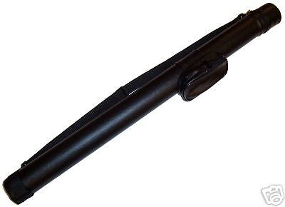 Round Hard 1x1 BLACK Tube Pool/Billiard Cue Case   NEW  